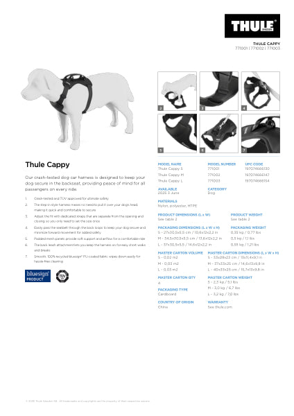 Thule Cappy hundebilsele S